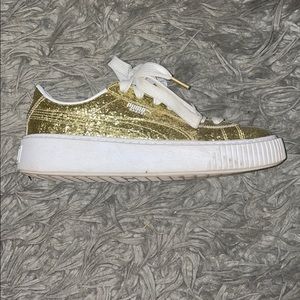 Puma gold shoes